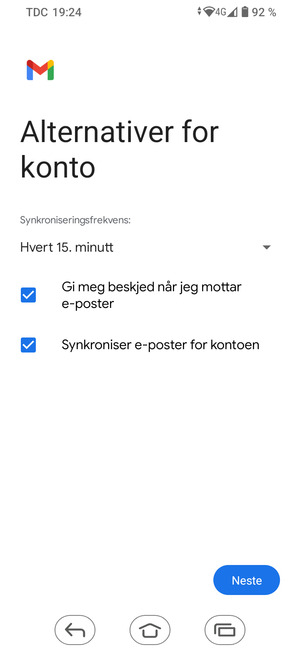 Velg Neste