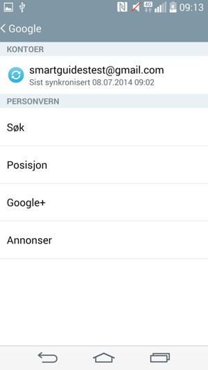 Velg kontoen din