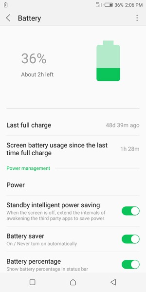 Turn on Battery saver