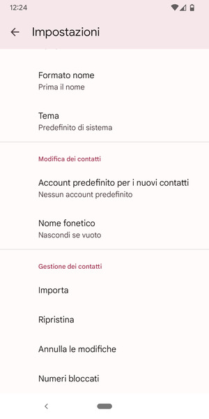 Scorri e seleziona Importa