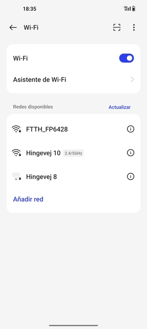 Seleccione la red inalámbrica a la que desea conectarse