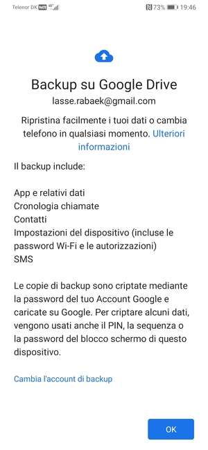 Seleziona OK