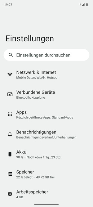 Wählen Sie Netzwerk & Internet