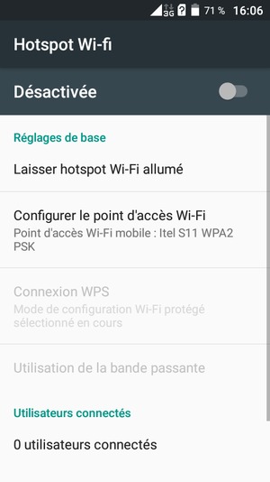 Sélectionnez Configurer le point d'accès Wi-Fi