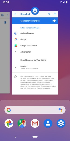 Apps nach oben streifen, um sie zu schliessen