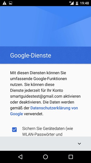 Wählen Sie die V-Taste