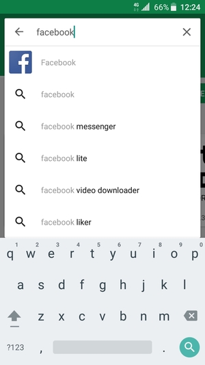 Enter the app name and select Search