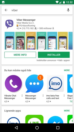 Vælg appen