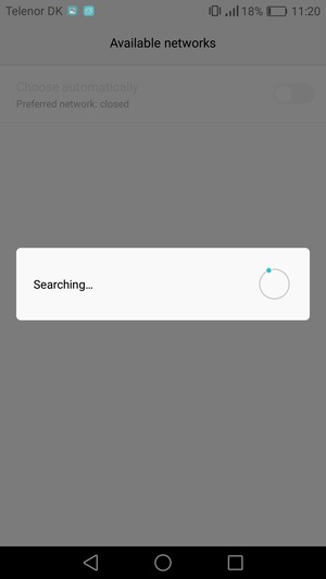 Wait for the search to finish