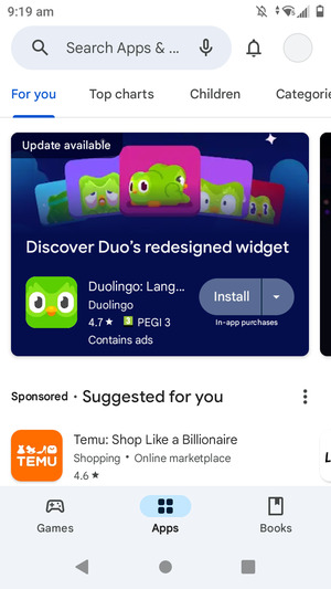Select the Search bar