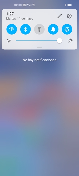 Deslice hacia abajo el menú superior de nuevo
