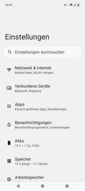 Wählen Sie Netwerk & Internet
