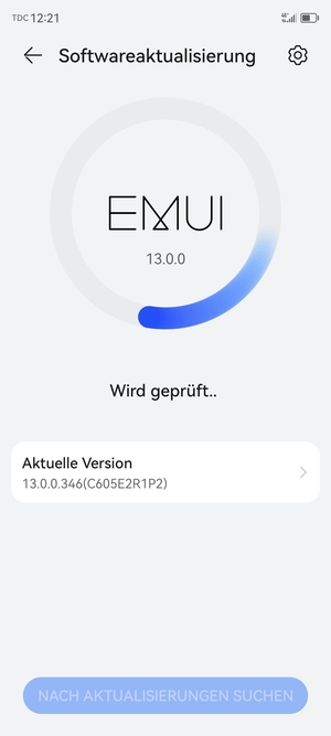 Warten Sie, bis die Suche abgeschlossen ist