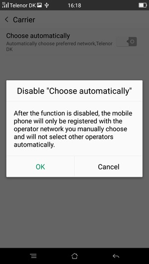 Select OK