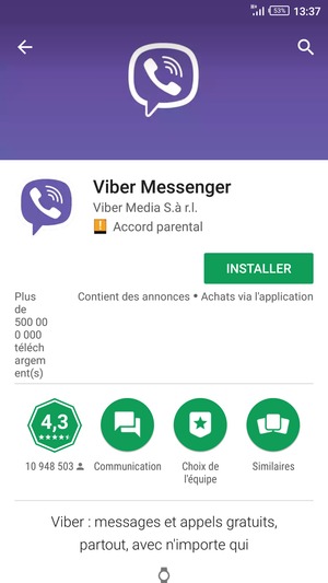 Sélectionnez INSTALLER