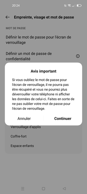 Sélectionnez Continuer