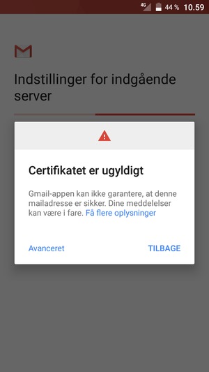Vælg Avanceret