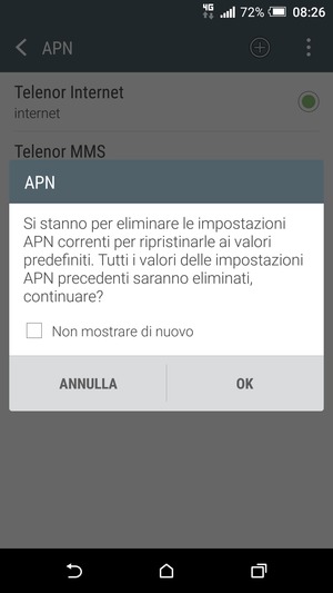 Seleziona OK