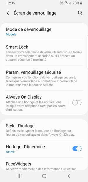 Votre téléphone est maintenant sécurisé par un écran de verrouillage