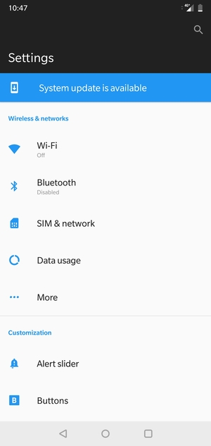 Select Wi-Fi