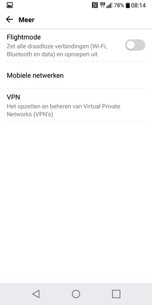 Selecteer Mobiele netwerken
