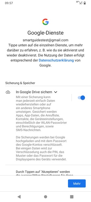 Wählen Sie Mehr
