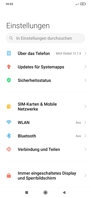 Wählen Sie SIM-Karten & Mobile Netzwerke