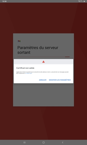 Sélectionnez MODIFIER LES PARAMÈTRES