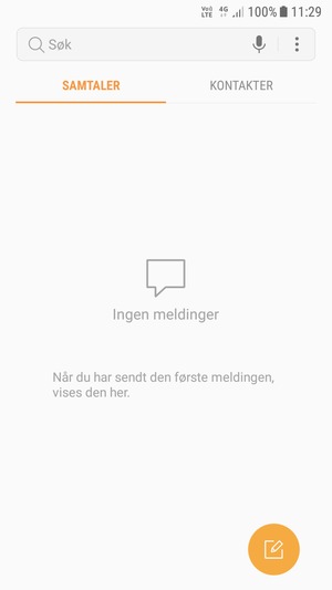 Velg menyknappen
