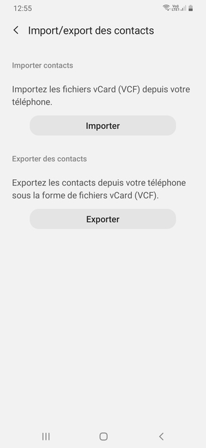 Sélectionnez Importer