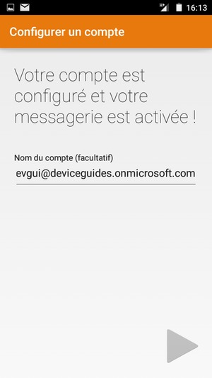 Donnez un nom à votre compte et sélectionnez SUIVANT