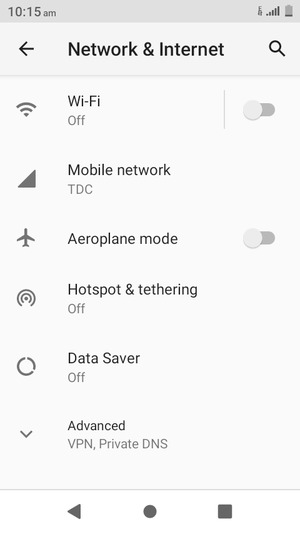 Select Hotspot & tethering