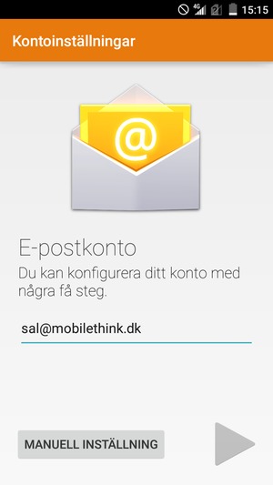 Ange din e-postadress och välj Nästa