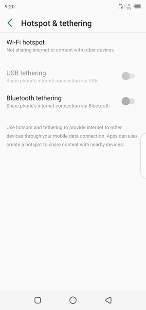 Select Wi-Fi hotspot