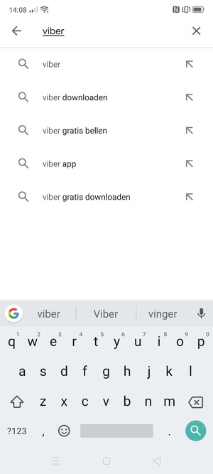 Voer de app-naam in en selecteer Zoeken