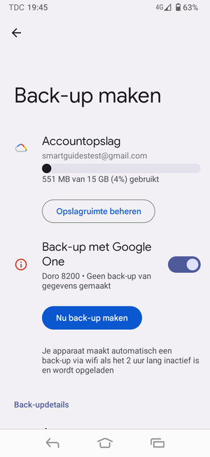 Selecteer Accountopslag