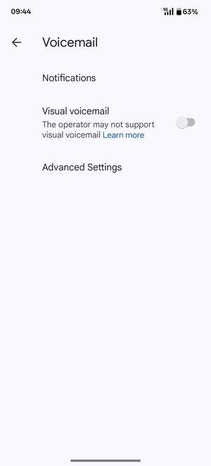 Select Advanced Settings