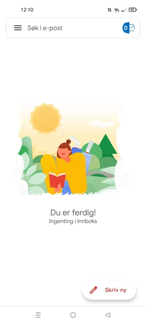 Hotmail er klar til bruk