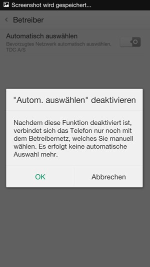 Wählen Sie OK