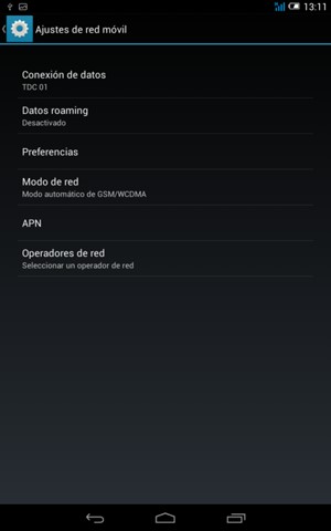 Para cambiar la red en caso de problemas de conectividad, seleccione Operadores de red