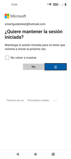 Seleccione la opción deseada