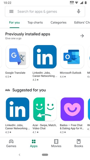 Select the Search bar