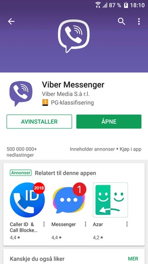 Velg ÅPNE
