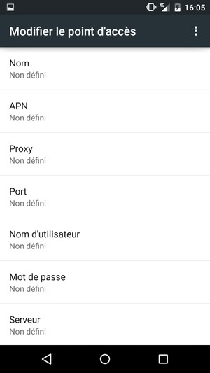 Saisissez les informations MMS