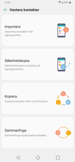 Välj Importera