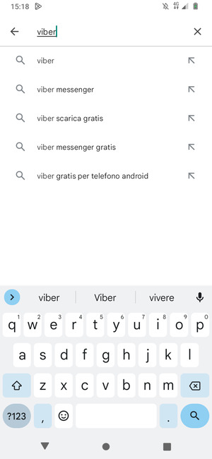 Inserisci il nome dell'app e seleziona Ricerca