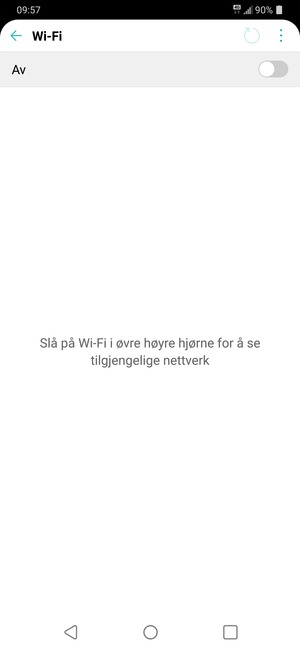 Slå på Wi-Fi