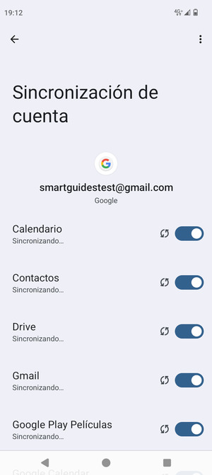 Su información será sincronizada