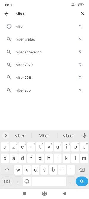 Saisissez le nom de l'appli et sélectionnez Rechercher