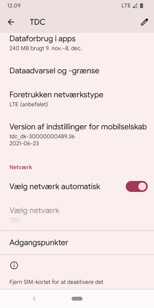 Scroll til og vælg Adgangspunkter